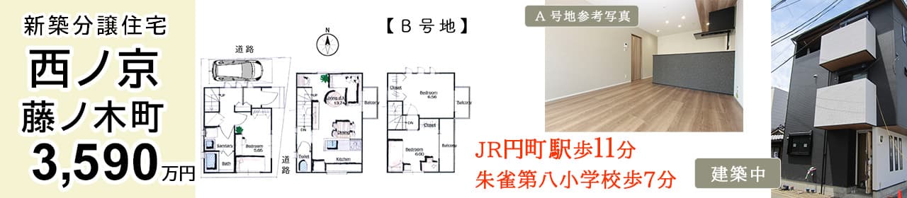 京都市中京区西ノ京藤ノ木町 新築一戸建