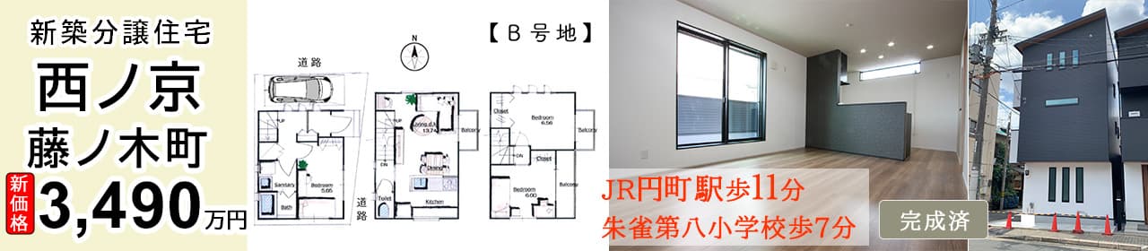 京都市中京区西ノ京藤ノ木町 新築一戸建